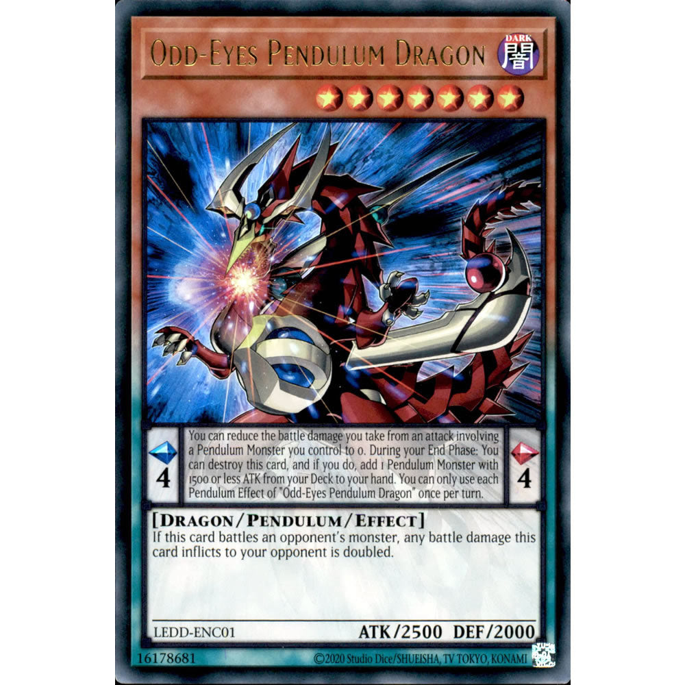 Odd-Eyes Pendulum Dragon LEDD-ENC01 Yu-Gi-Oh! Card from the Legendary Dragon Decks Set