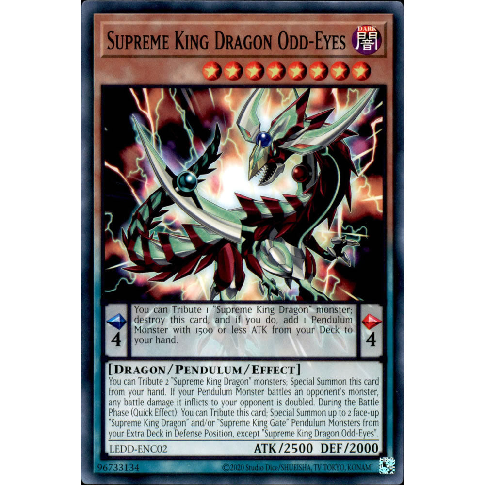 Supreme King Dragon Odd-Eyes LEDD-ENC02 Yu-Gi-Oh! Card from the Legendary Dragon Decks Set