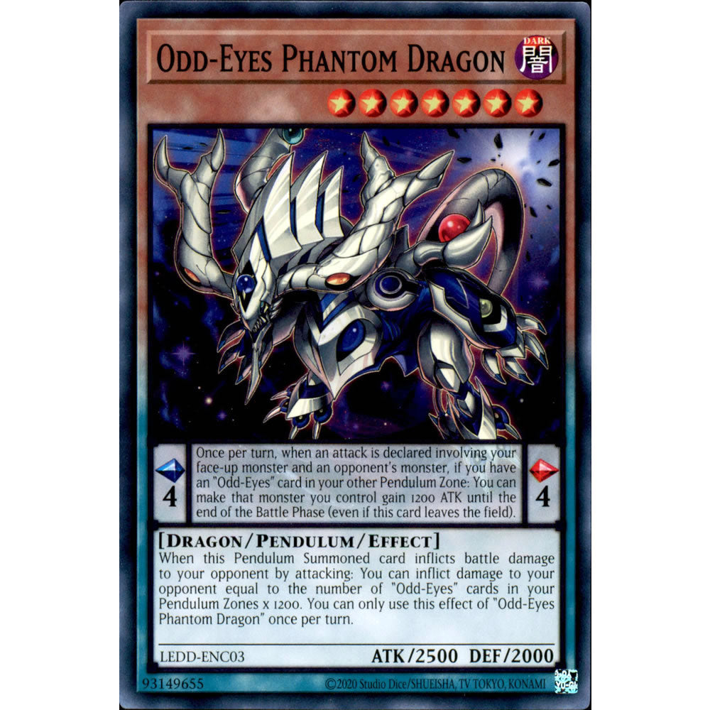 Odd-Eyes Phantom Dragon LEDD-ENC03 Yu-Gi-Oh! Card from the Legendary Dragon Decks Set