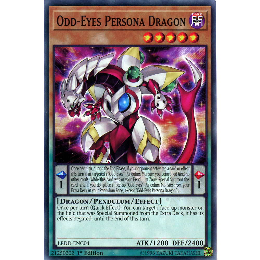 Odd-Eyes Persona Dragon LEDD-ENC04 Yu-Gi-Oh! Card from the Legendary Dragon Decks Set