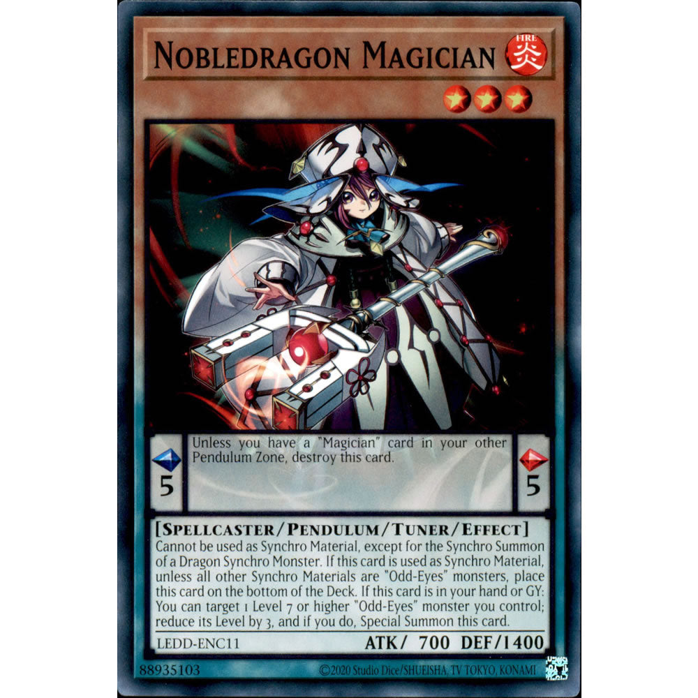 Nobledragon Magician LEDD-ENC11 Yu-Gi-Oh! Card from the Legendary Dragon Decks Set