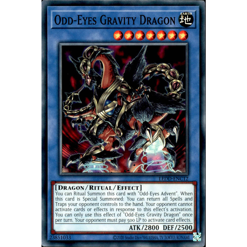 Odd-Eyes Gravity Dragon LEDD-ENC12 Yu-Gi-Oh! Card from the Legendary Dragon Decks Set