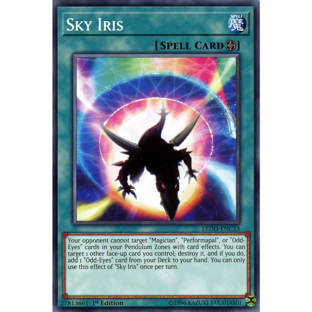 Sky Iris LEDD-ENC13 Yu-Gi-Oh! Card from the Legendary Dragon Decks Set