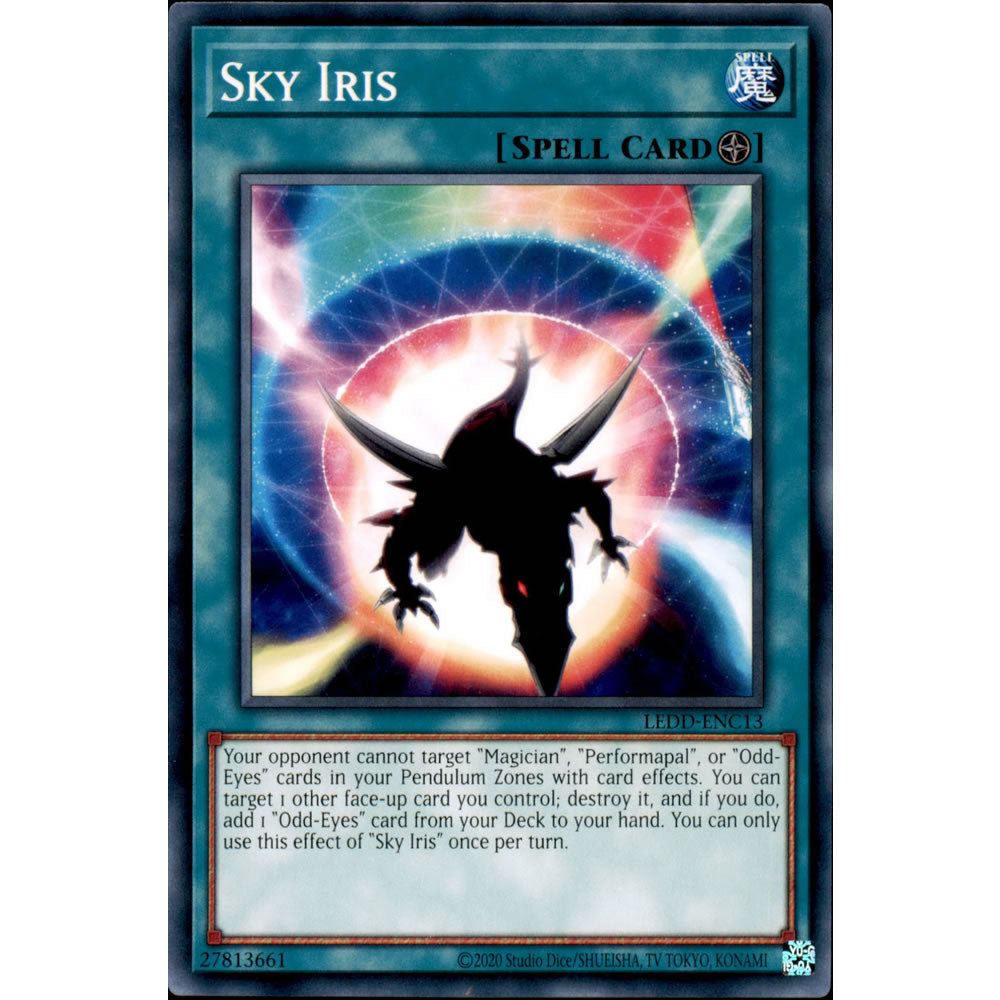 Sky Iris LEDD-ENC13 Yu-Gi-Oh! Card from the Legendary Dragon Decks Set