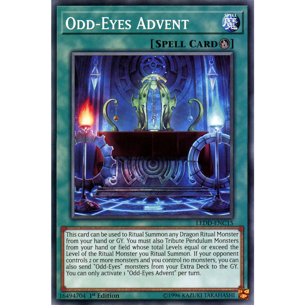 Odd-Eyes Advent LEDD-ENC15 Yu-Gi-Oh! Card from the Legendary Dragon Decks Set