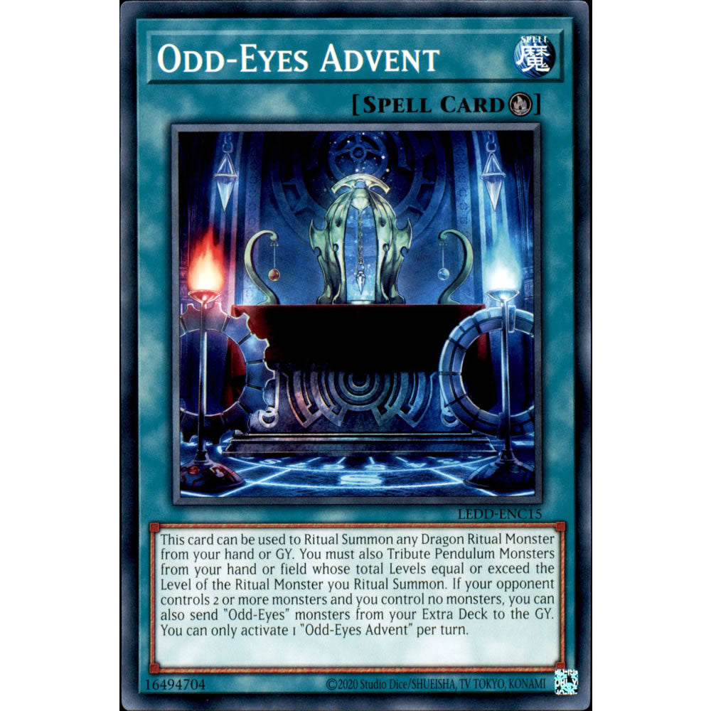 Odd-Eyes Advent LEDD-ENC15 Yu-Gi-Oh! Card from the Legendary Dragon Decks Set