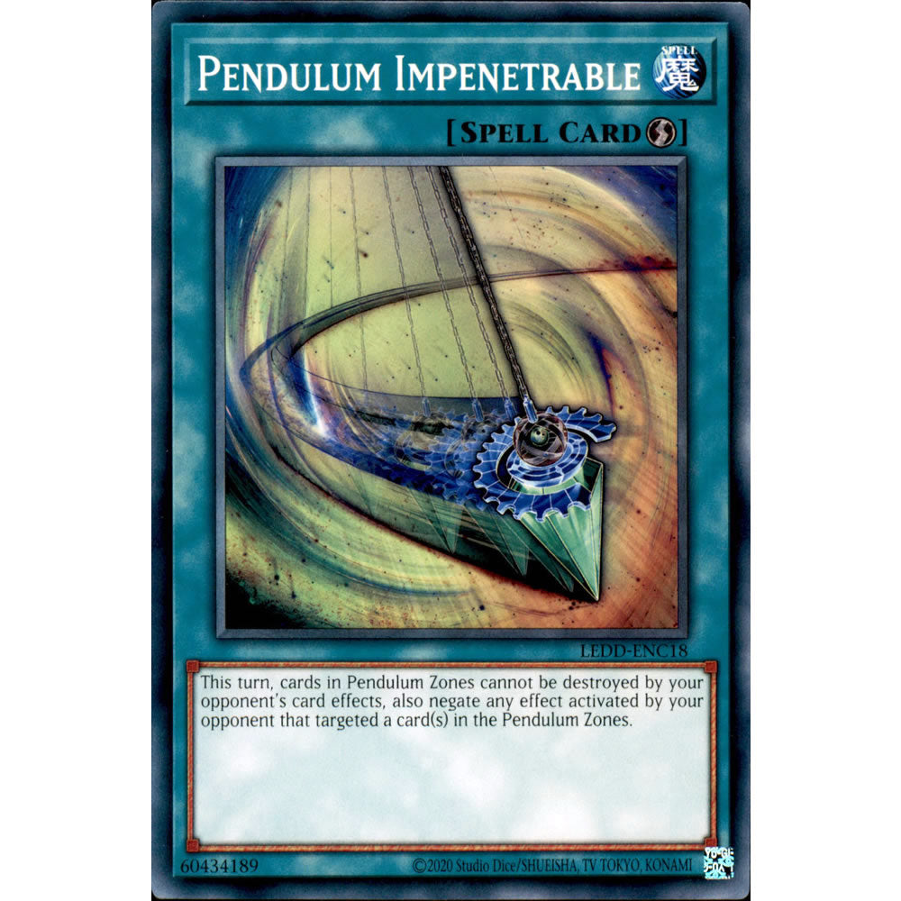 Pendulum Impenetrable LEDD-ENC18 Yu-Gi-Oh! Card from the Legendary Dragon Decks Set