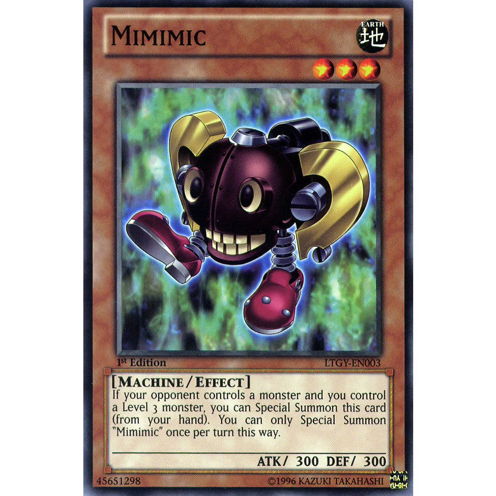 Mimimic LTGY-EN003 Yu-Gi-Oh! Card from the Lord of the Tachyon Galaxy Set