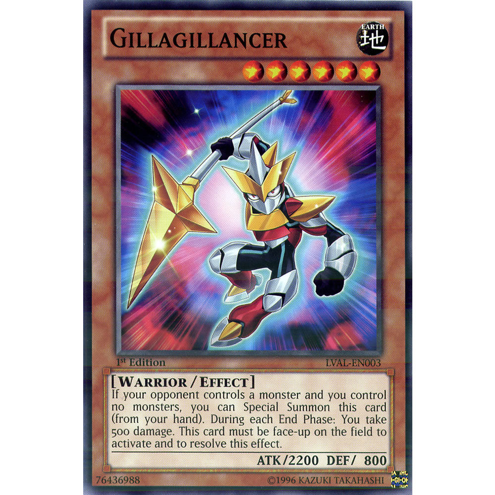 Gillagillancer LVAL-EN003 Yu-Gi-Oh! Card from the Legacy of the Valiant Set