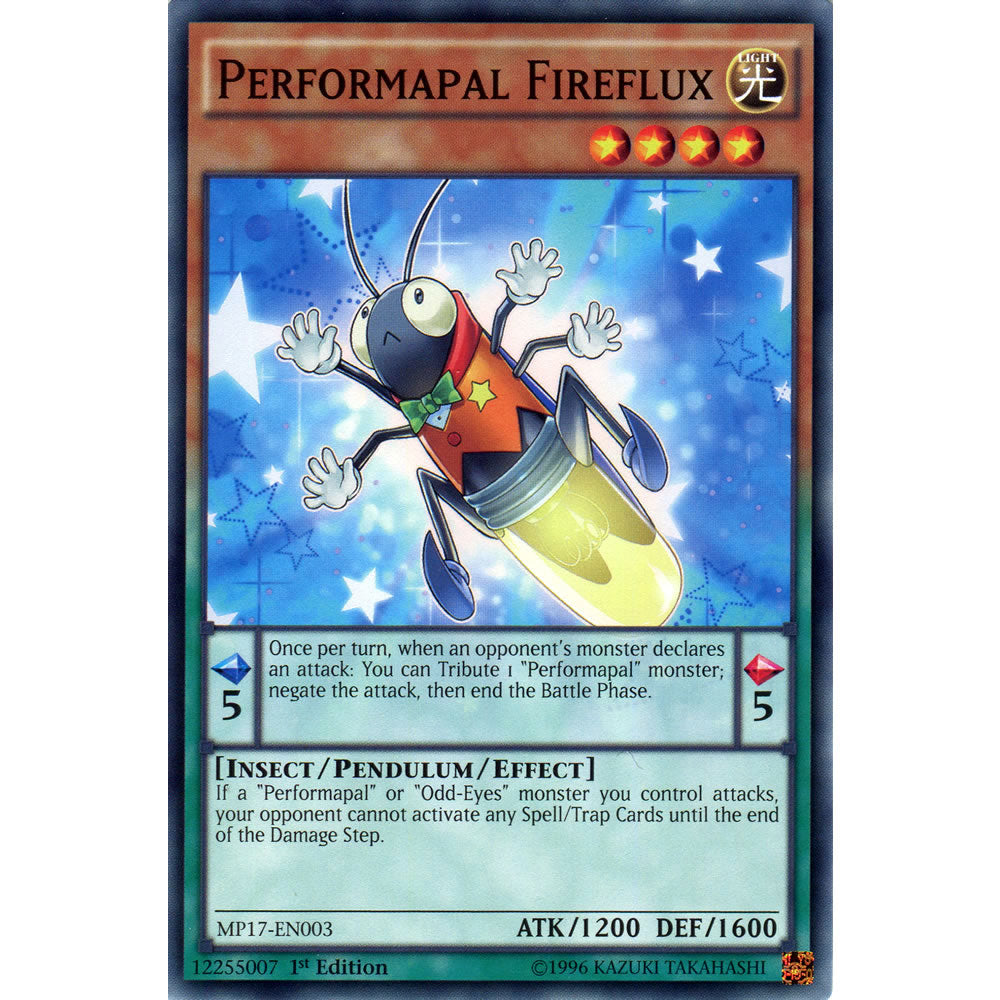 Performapal Fireflux MP17-EN003 Yu-Gi-Oh! Card from the Mega Tin 2017 Mega Pack Set