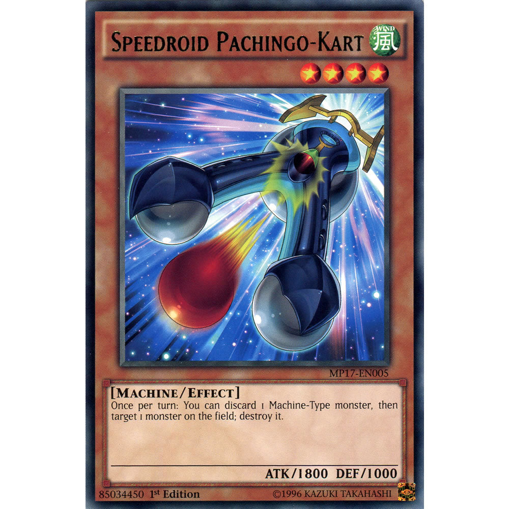 Speedroid Pachingo-Kart MP17-EN005 Yu-Gi-Oh! Card from the Mega Tin 2017 Mega Pack Set