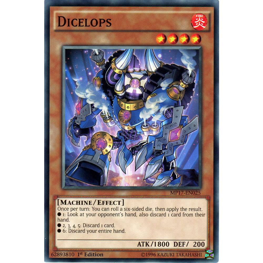 Dicelops MP17-EN025 Yu-Gi-Oh! Card from the Mega Tin 2017 Mega Pack Set