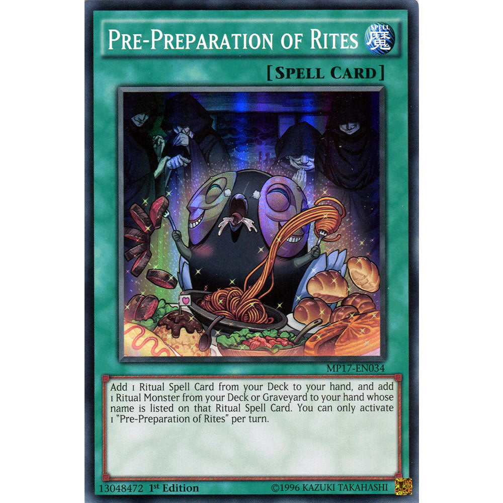 Pre-Preparation of Rites MP17-EN034 Yu-Gi-Oh! Card from the Mega Tin 2017 Mega Pack Set