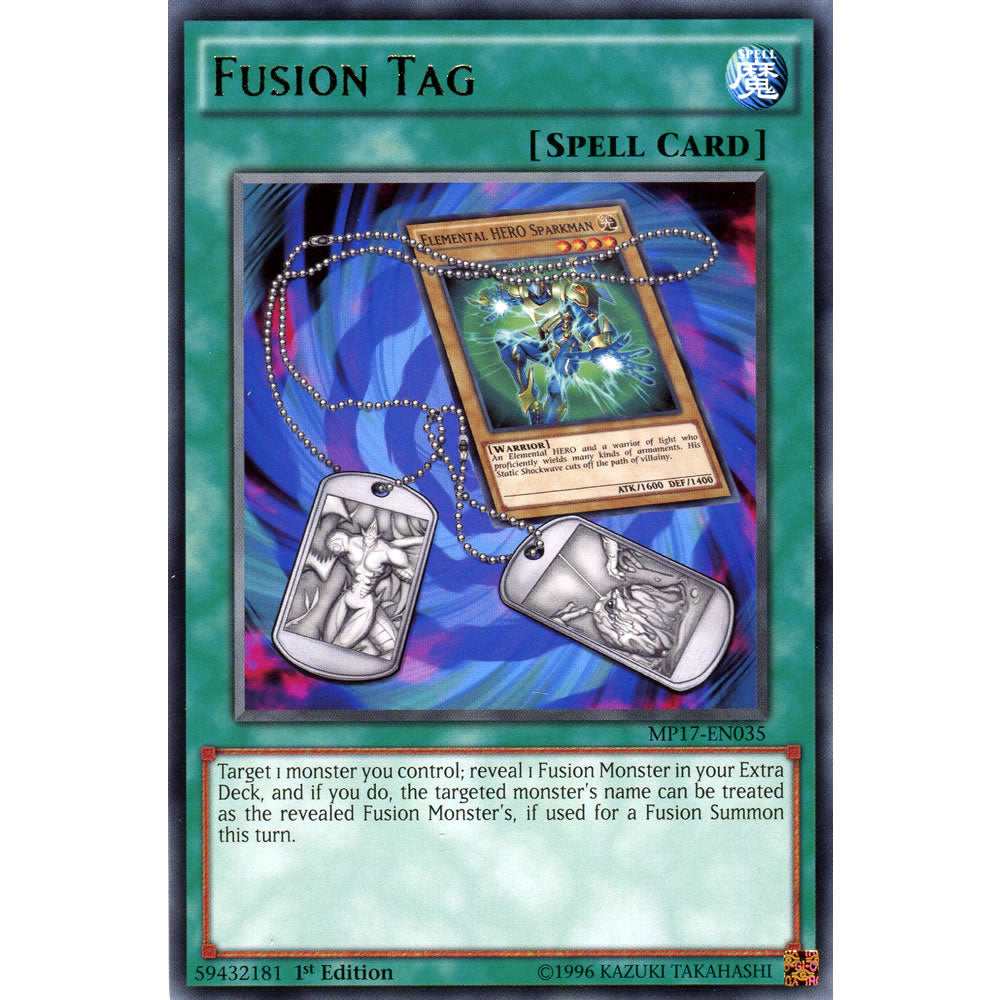 Fusion Tag MP17-EN035 Yu-Gi-Oh! Card from the Mega Tin 2017 Mega Pack Set