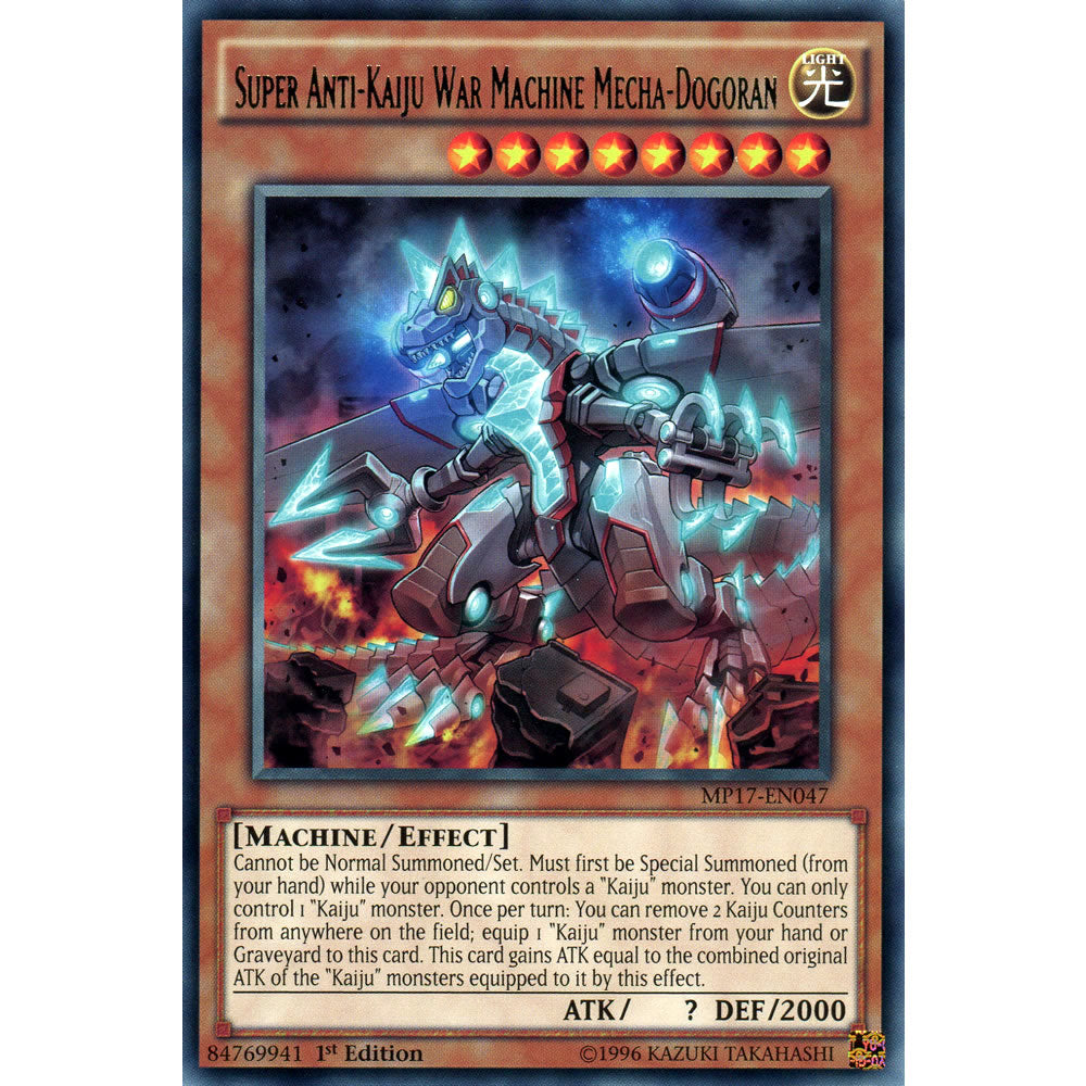 Super Anti-Kaiju War Machine Mecha-Dogoran MP17-EN047 Yu-Gi-Oh! Card from the Mega Tin 2017 Mega Pack Set