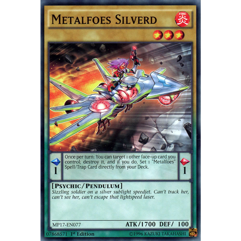 Metalfoes Silverd MP17-EN077 Yu-Gi-Oh! Card from the Mega Tin 2017 Mega Pack Set