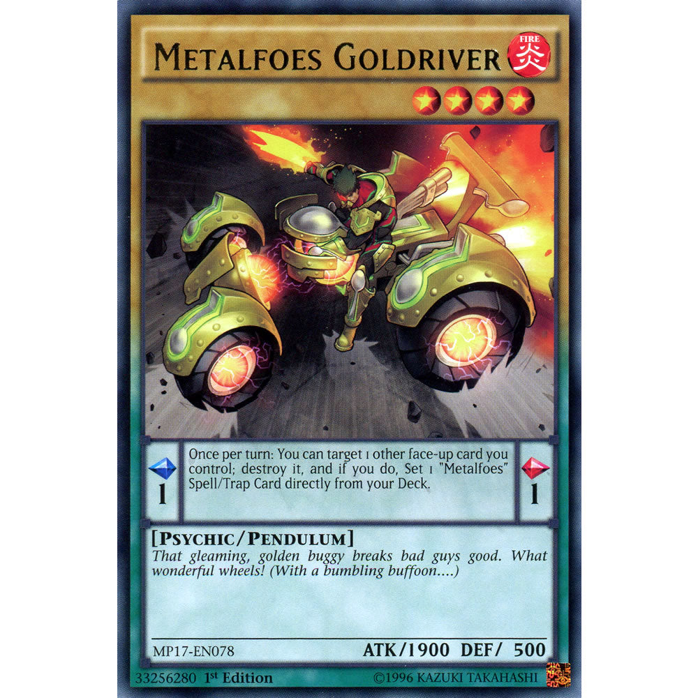 Metalfoes Goldriver MP17-EN078 Yu-Gi-Oh! Card from the Mega Tin 2017 Mega Pack Set