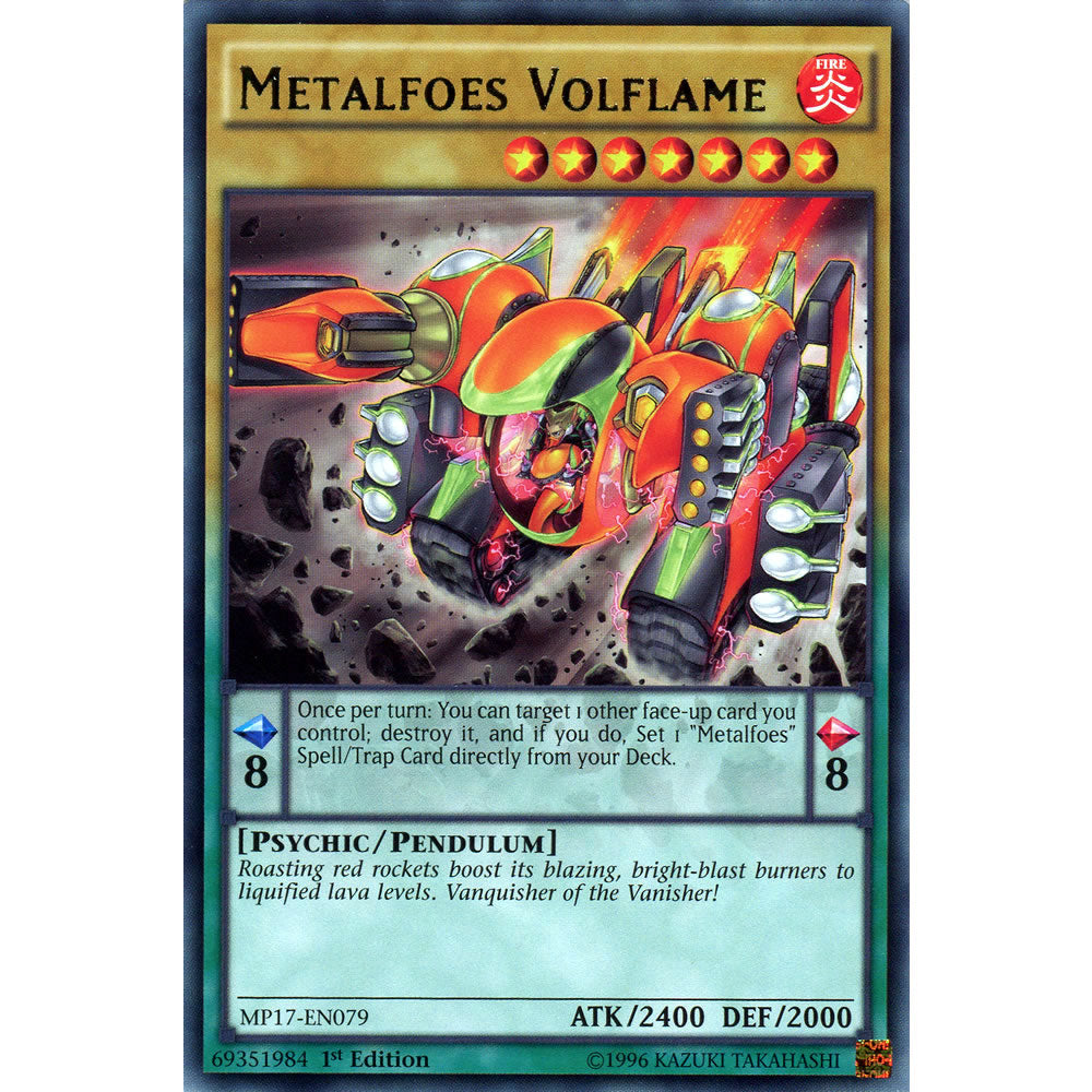 Metalfoes Volflame MP17-EN079 Yu-Gi-Oh! Card from the Mega Tin 2017 Mega Pack Set