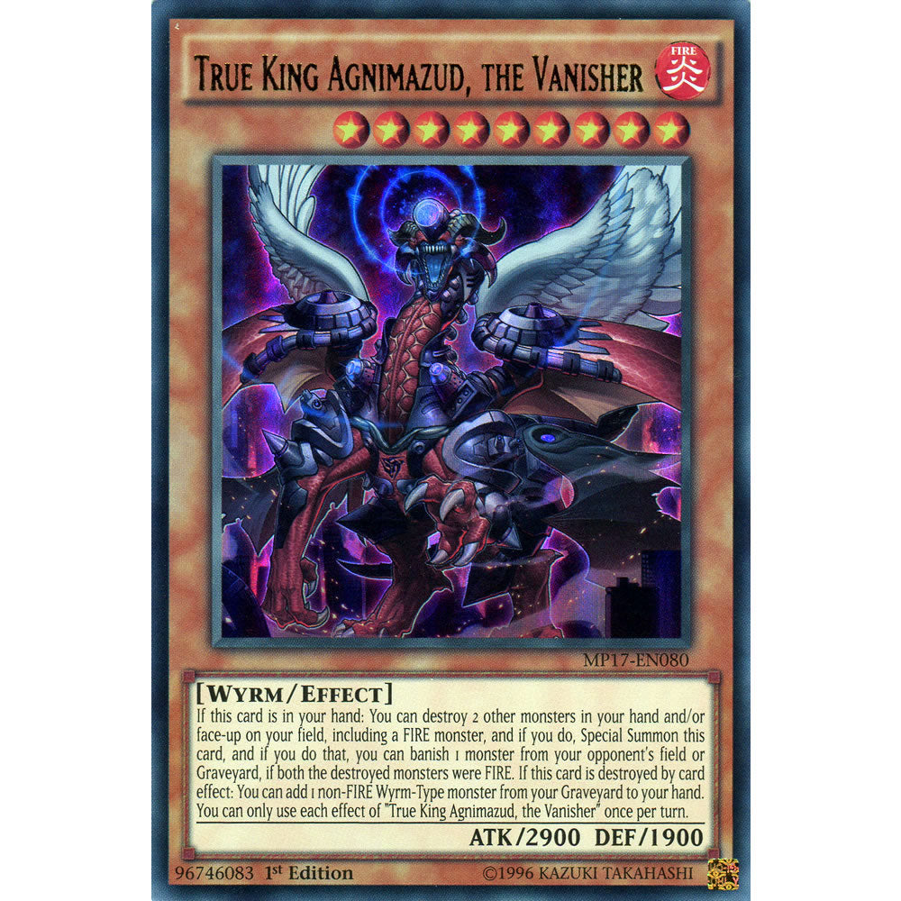 True King Agnimazud, the Vanisher MP17-EN080 Yu-Gi-Oh! Card from the Mega Tin 2017 Mega Pack Set