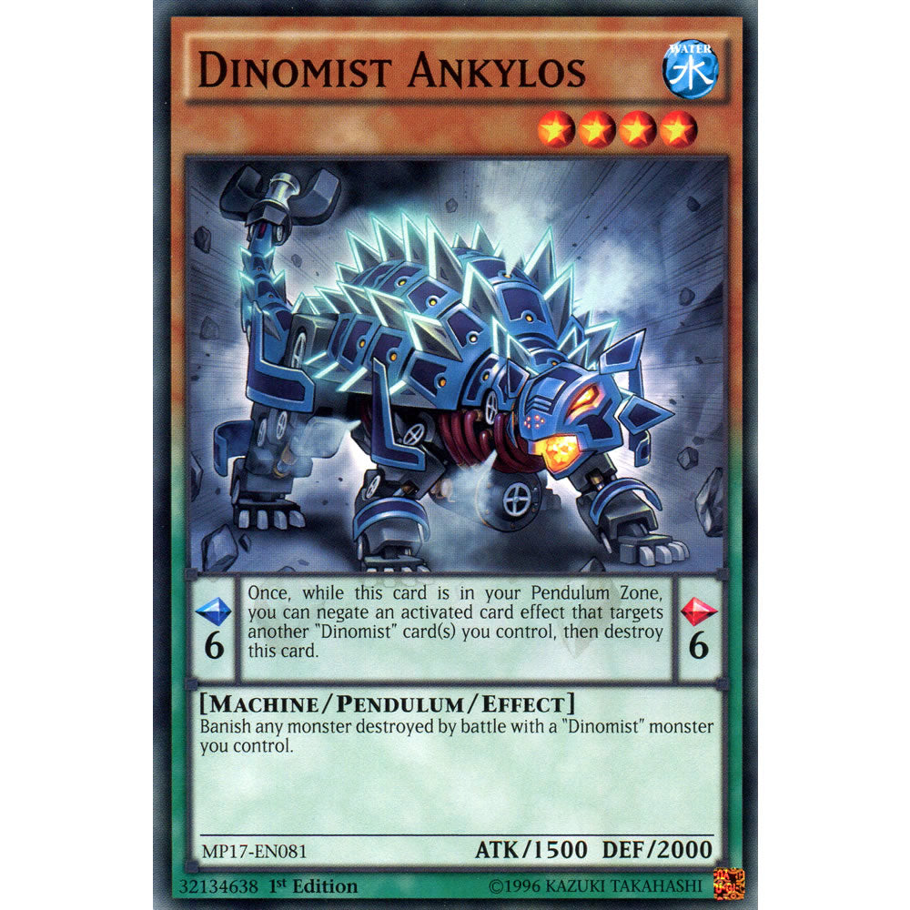 Dinomist Ankylos MP17-EN081 Yu-Gi-Oh! Card from the Mega Tin 2017 Mega Pack Set