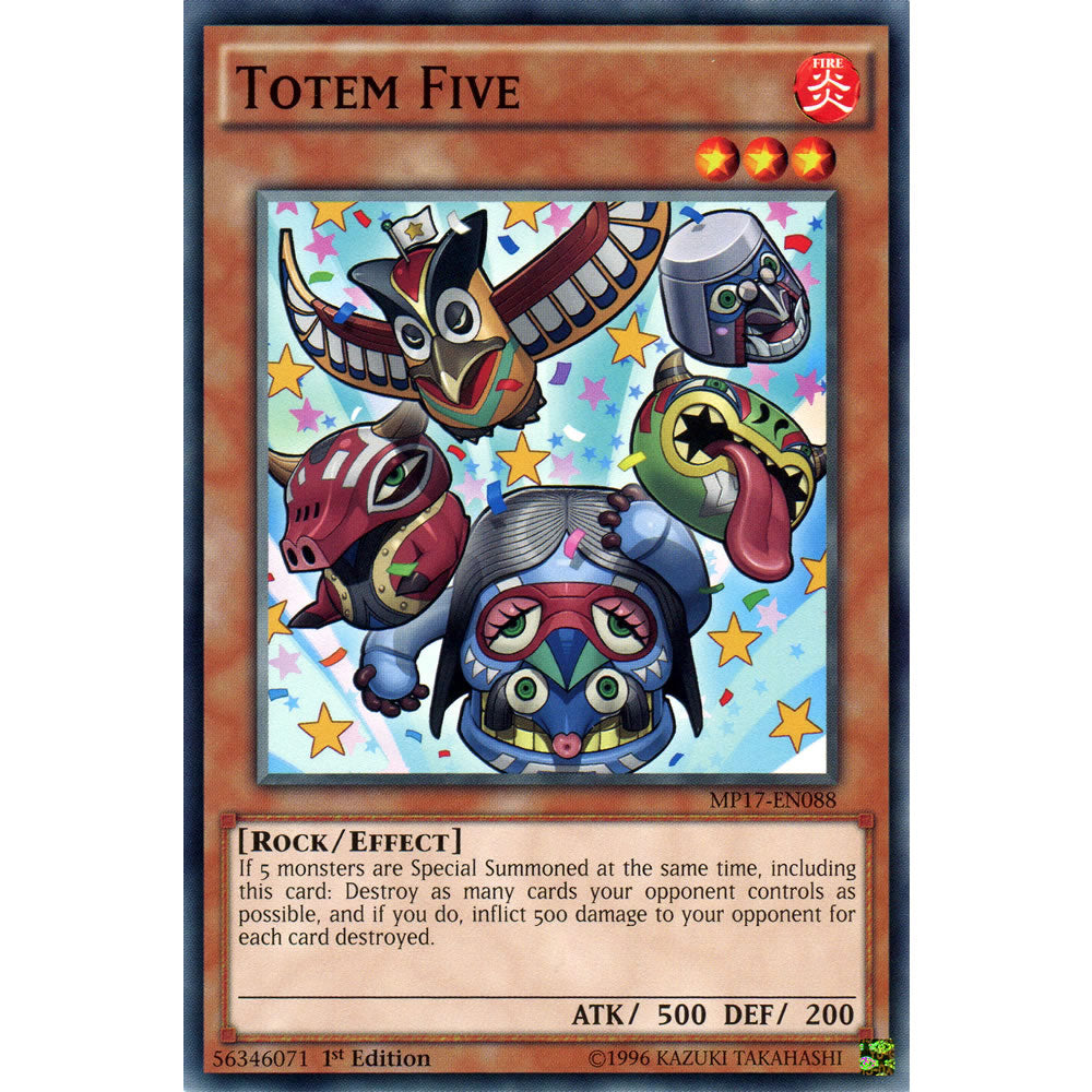 Totem Five MP17-EN088 Yu-Gi-Oh! Card from the Mega Tin 2017 Mega Pack Set