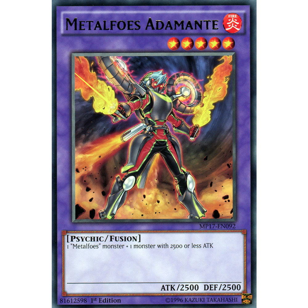 Metalfoes Adamante MP17-EN092 Yu-Gi-Oh! Card from the Mega Tin 2017 Mega Pack Set