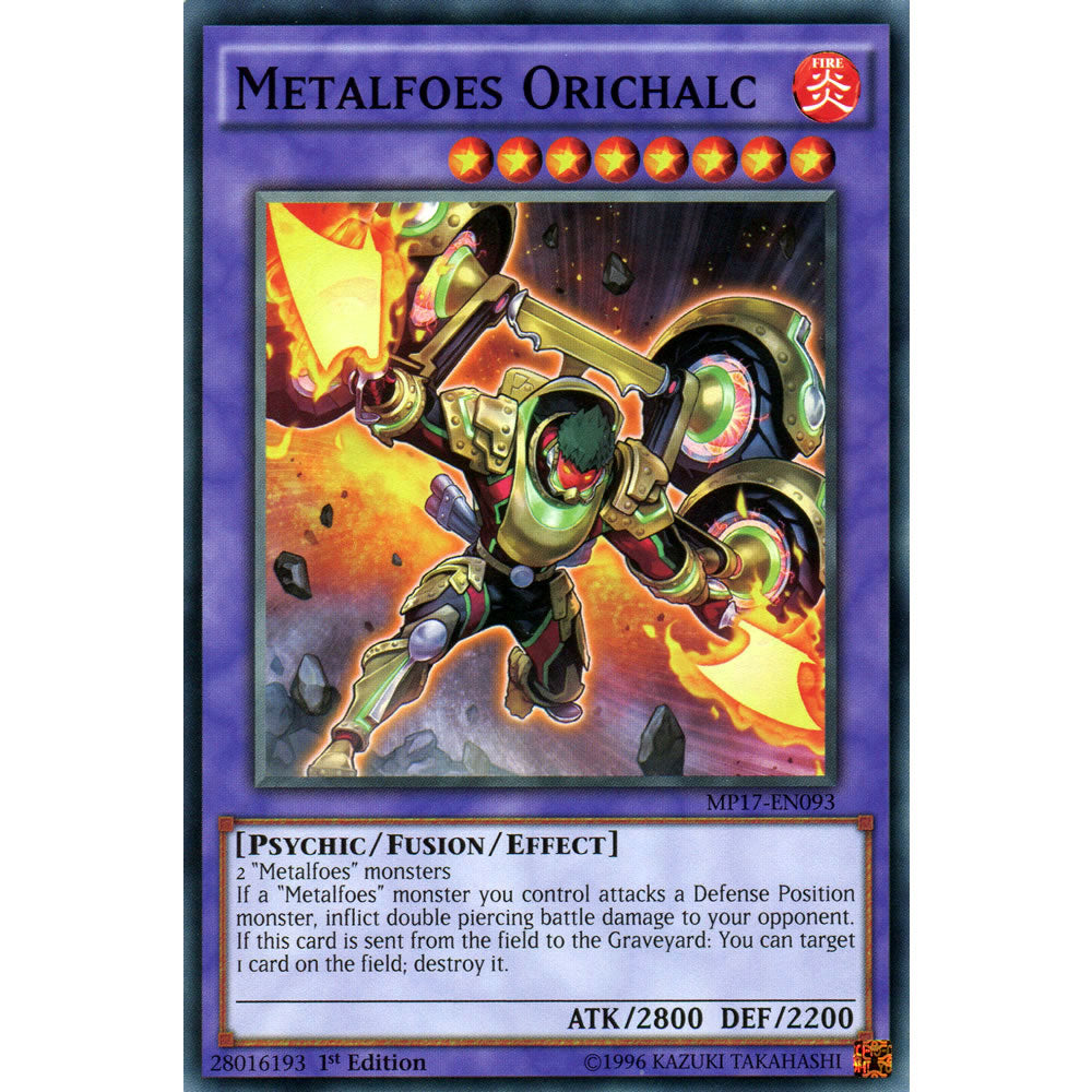 Metalfoes Orichalc MP17-EN093 Yu-Gi-Oh! Card from the Mega Tin 2017 Mega Pack Set