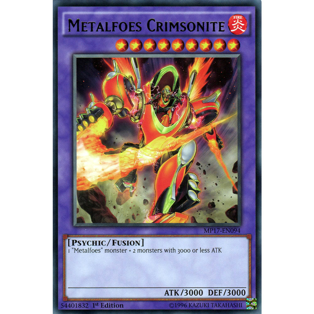 Metalfoes Crimsonite MP17-EN094 Yu-Gi-Oh! Card from the Mega Tin 2017 Mega Pack Set