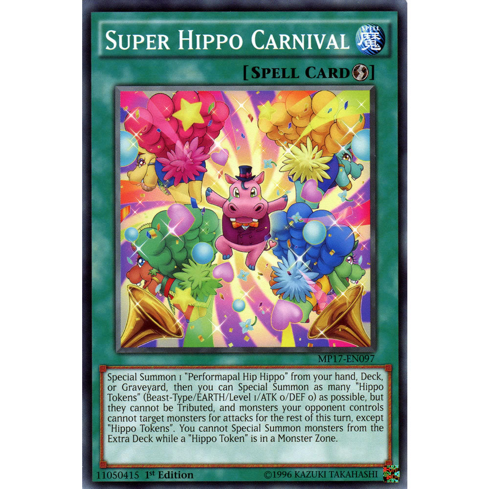 Super Hippo Carnival MP17-EN097 Yu-Gi-Oh! Card from the Mega Tin 2017 Mega Pack Set