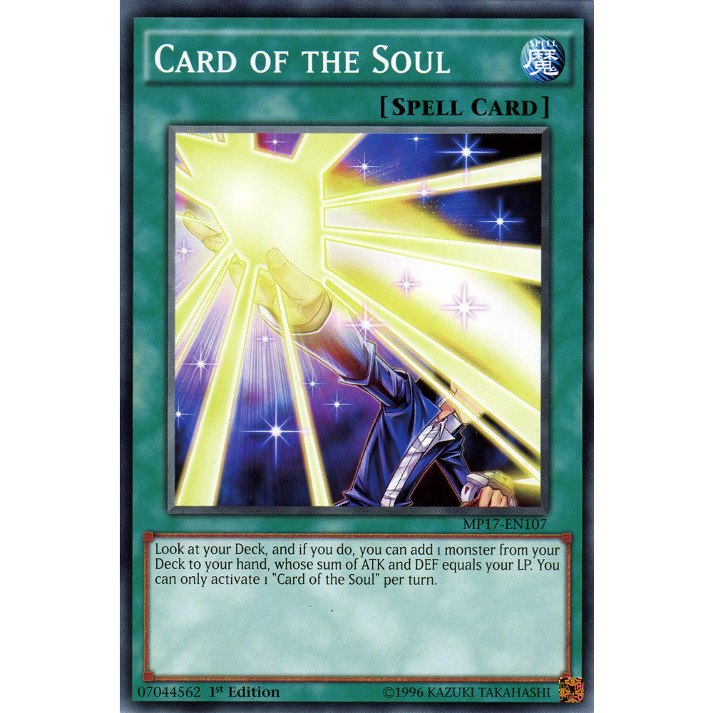 Card of the Soul MP17-EN107 Yu-Gi-Oh! Card from the Mega Tin 2017 Mega Pack Set