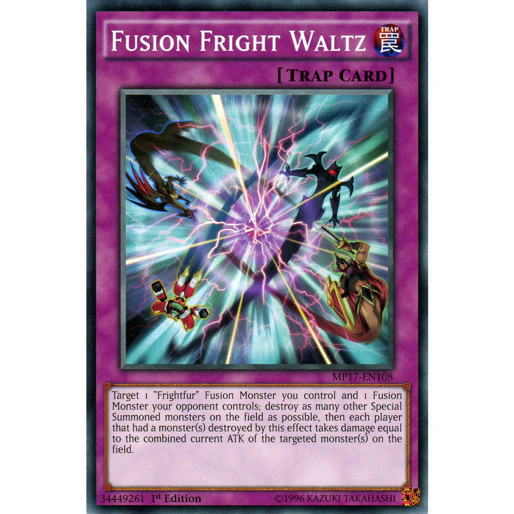 Fusion Fright Waltz MP17-EN108 Yu-Gi-Oh! Card from the Mega Tin 2017 Mega Pack Set