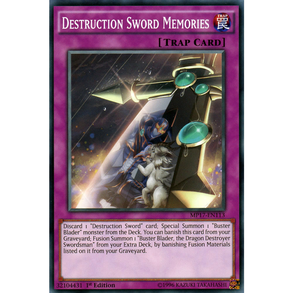 Destruction Sword Memories MP17-EN113 Yu-Gi-Oh! Card from the Mega Tin 2017 Mega Pack Set