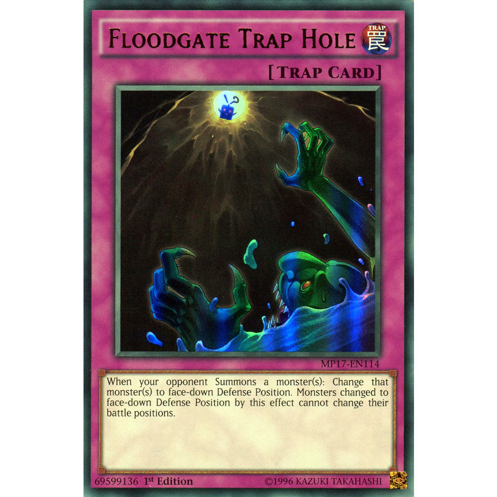 Floodgate Trap Hole MP17-EN114 Yu-Gi-Oh! Card from the Mega Tin 2017 Mega Pack Set