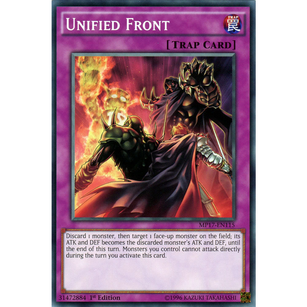 Unified Front MP17-EN115 Yu-Gi-Oh! Card from the Mega Tin 2017 Mega Pack Set