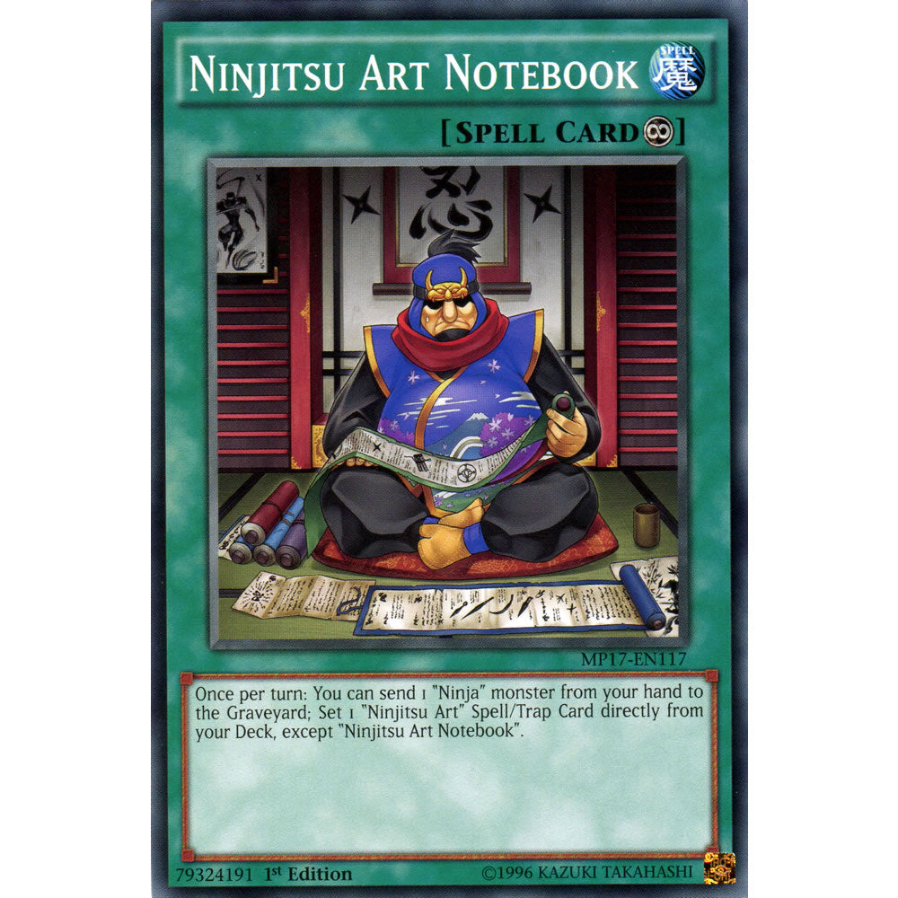 Ninjitsu Art Notebook MP17-EN117 Yu-Gi-Oh! Card from the Mega Tin 2017 Mega Pack Set