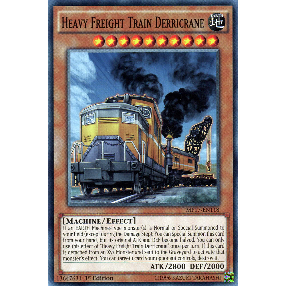 Heavy Freight Train Derricrane MP17-EN118 Yu-Gi-Oh! Card from the Mega Tin 2017 Mega Pack Set