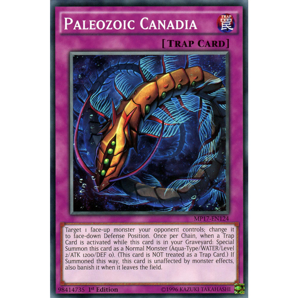 Paleozoic Canadia MP17-EN124 Yu-Gi-Oh! Card from the Mega Tin 2017 Mega Pack Set