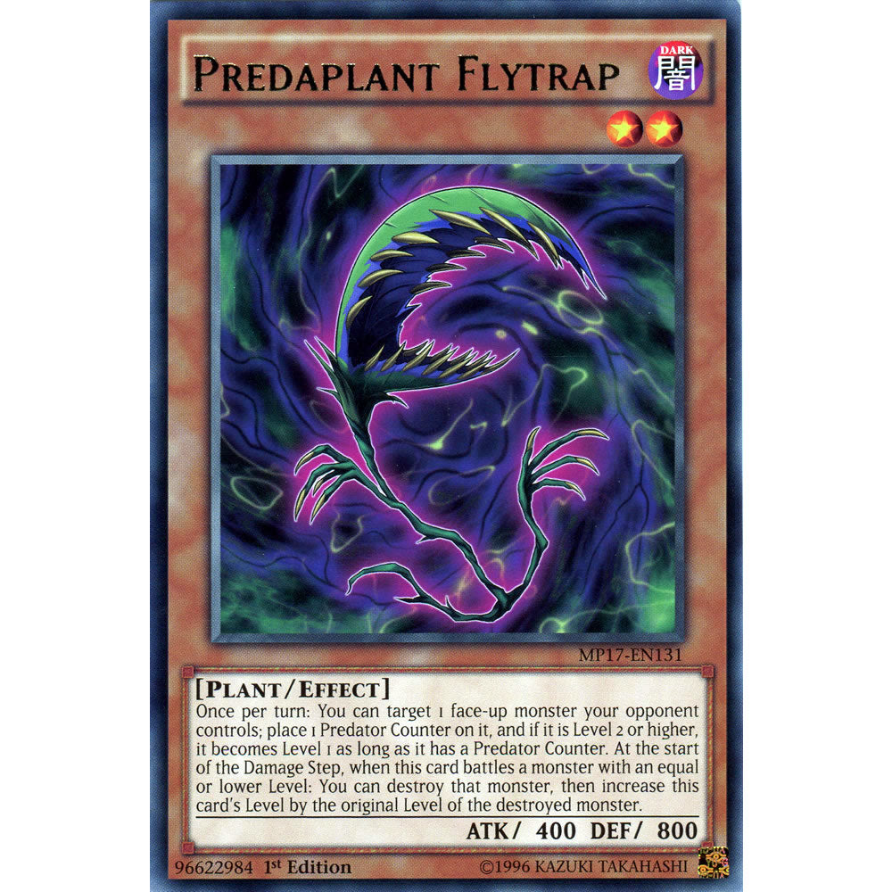 Predaplant Flytrap MP17-EN131 Yu-Gi-Oh! Card from the Mega Tin 2017 Mega Pack Set