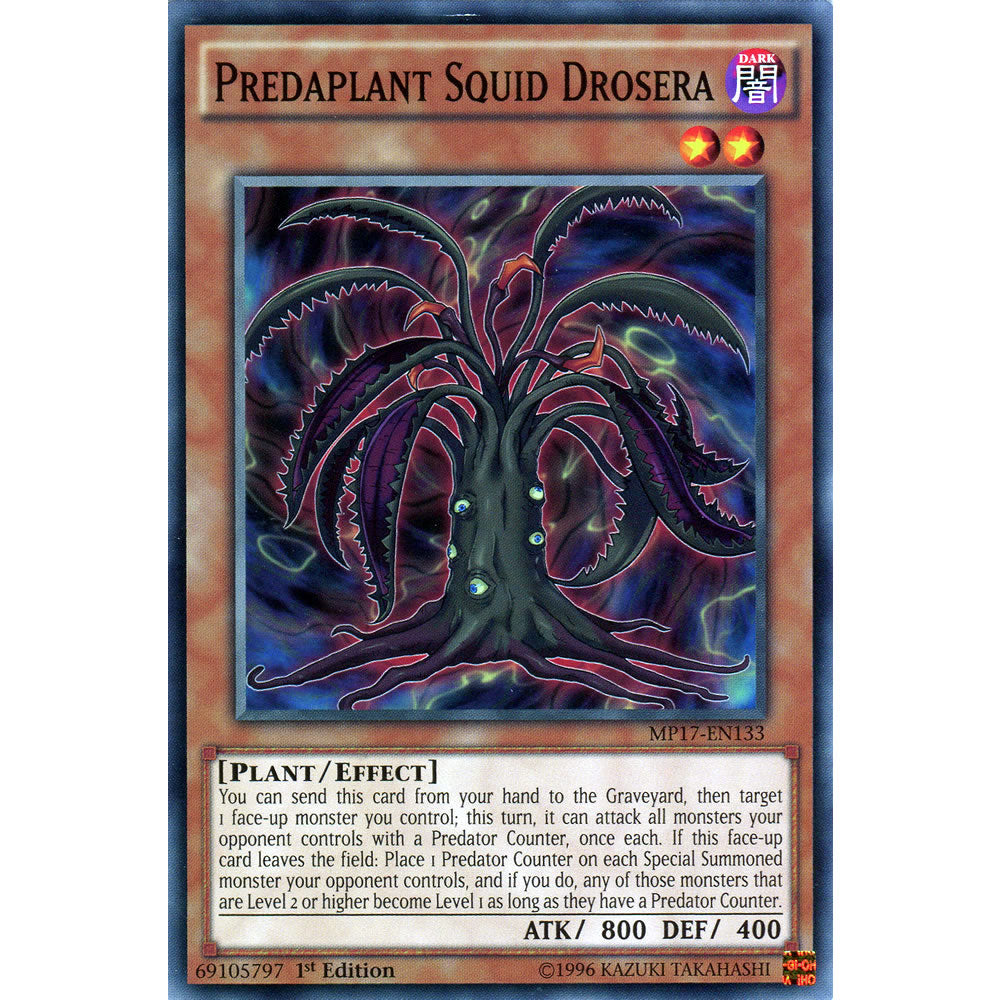 Predaplant Squid Drosera MP17-EN133 Yu-Gi-Oh! Card from the Mega Tin 2017 Mega Pack Set