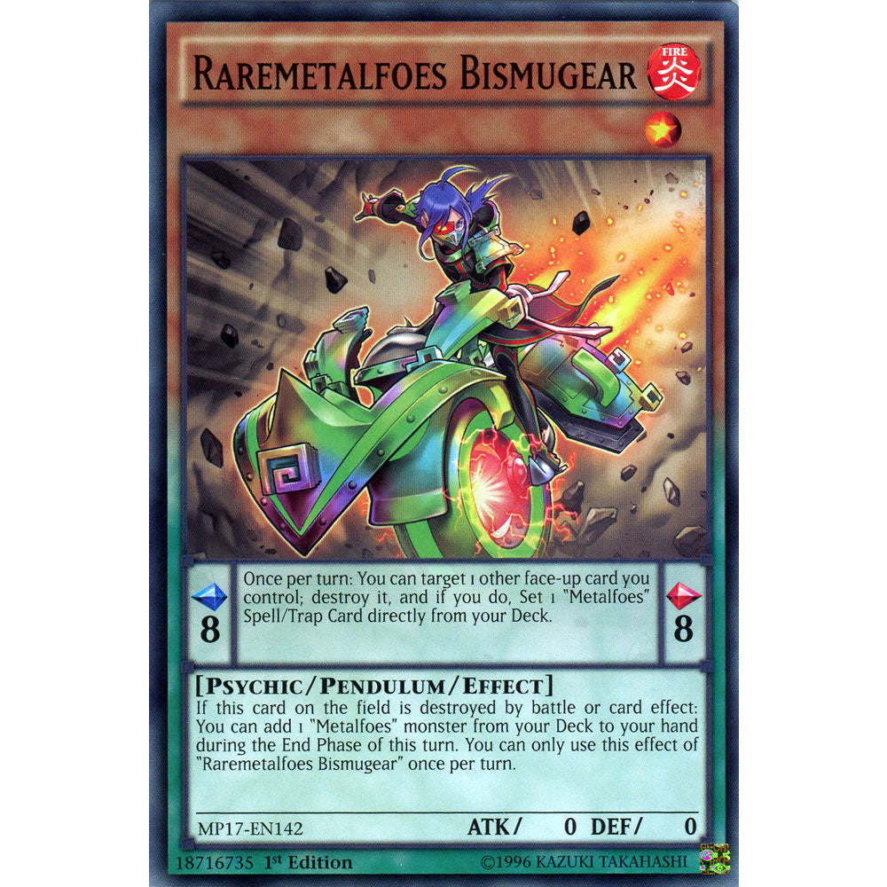 Raremetalfoes Bismugear MP17-EN142 Yu-Gi-Oh! Card from the Mega Tin 2017 Mega Pack Set