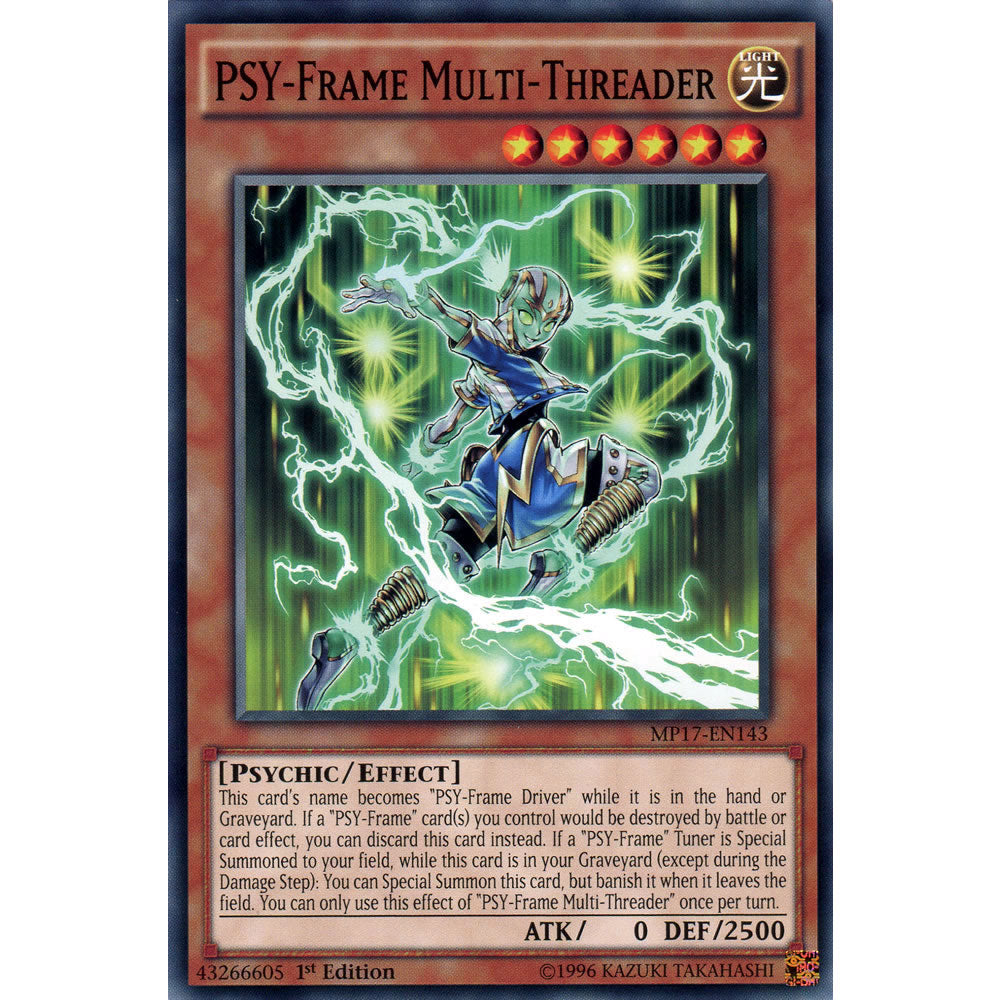 PSY-Frame Multi-Threader MP17-EN143 Yu-Gi-Oh! Card from the Mega Tin 2017 Mega Pack Set