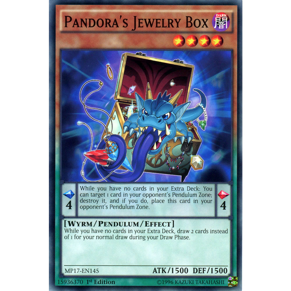 Pandora's Jewelry Box MP17-EN145 Yu-Gi-Oh! Card from the Mega Tin 2017 Mega Pack Set