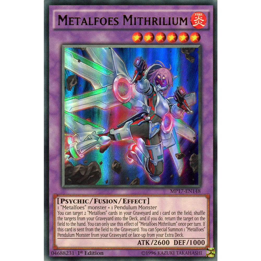 Metalfoes Mithrilium MP17-EN148 Yu-Gi-Oh! Card from the Mega Tin 2017 Mega Pack Set