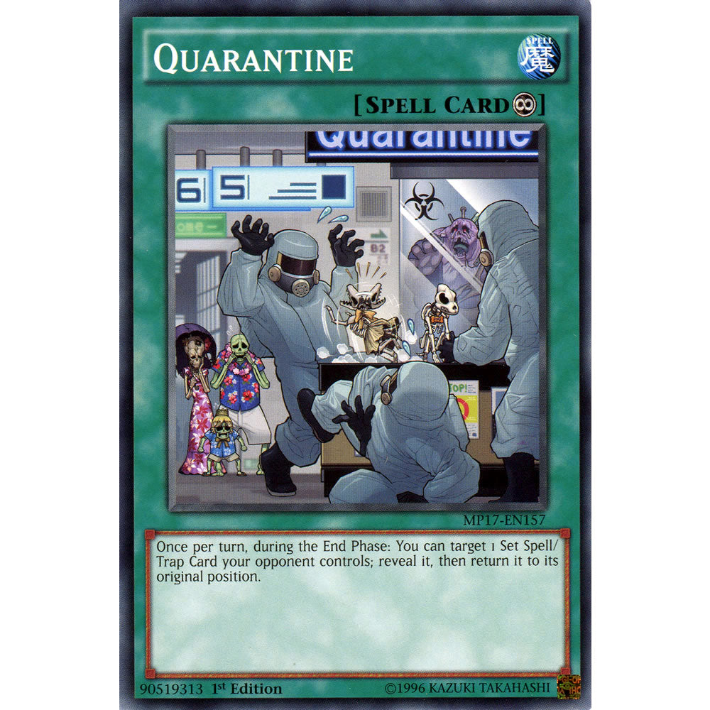 Quarantine MP17-EN157 Yu-Gi-Oh! Card from the Mega Tin 2017 Mega Pack Set