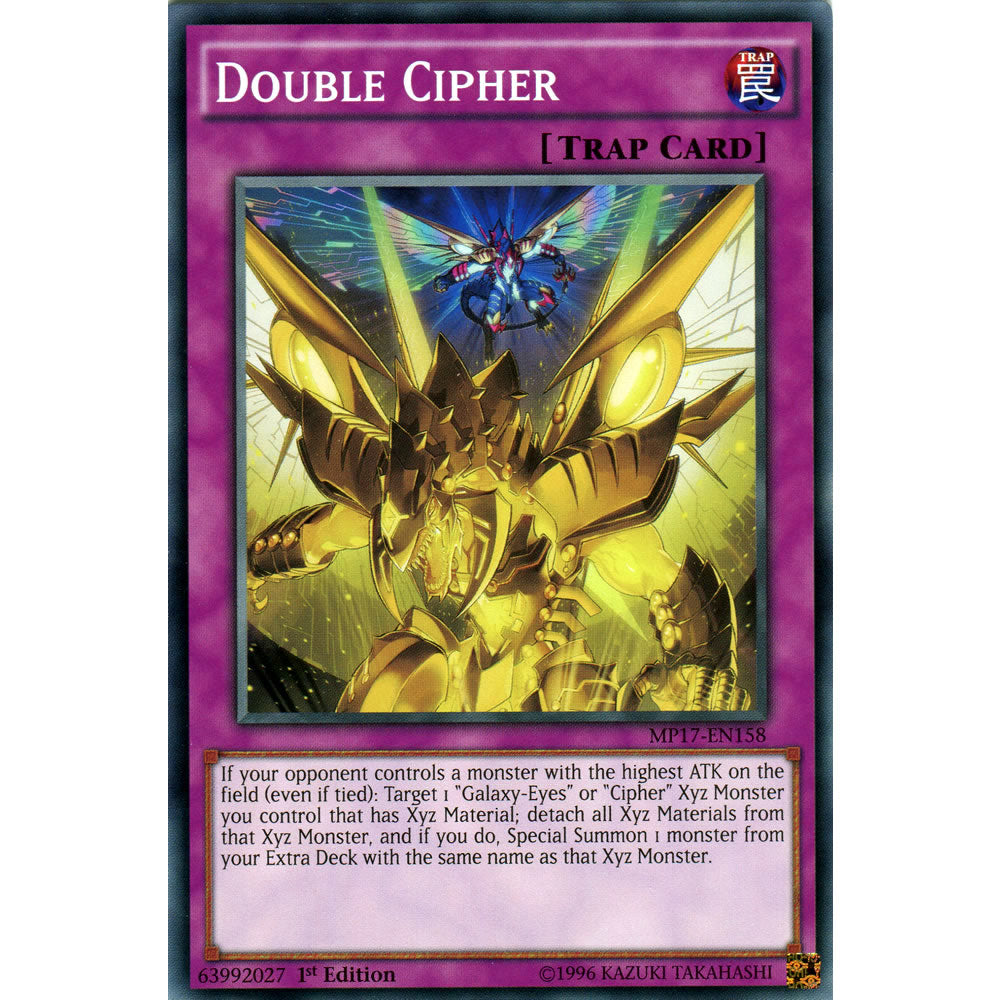 Double Cipher MP17-EN158 Yu-Gi-Oh! Card from the Mega Tin 2017 Mega Pack Set