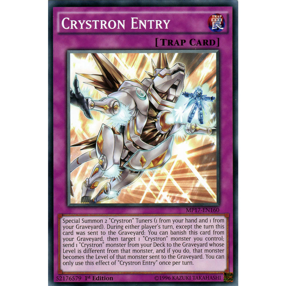 Crystron Entry MP17-EN160 Yu-Gi-Oh! Card from the Mega Tin 2017 Mega Pack Set