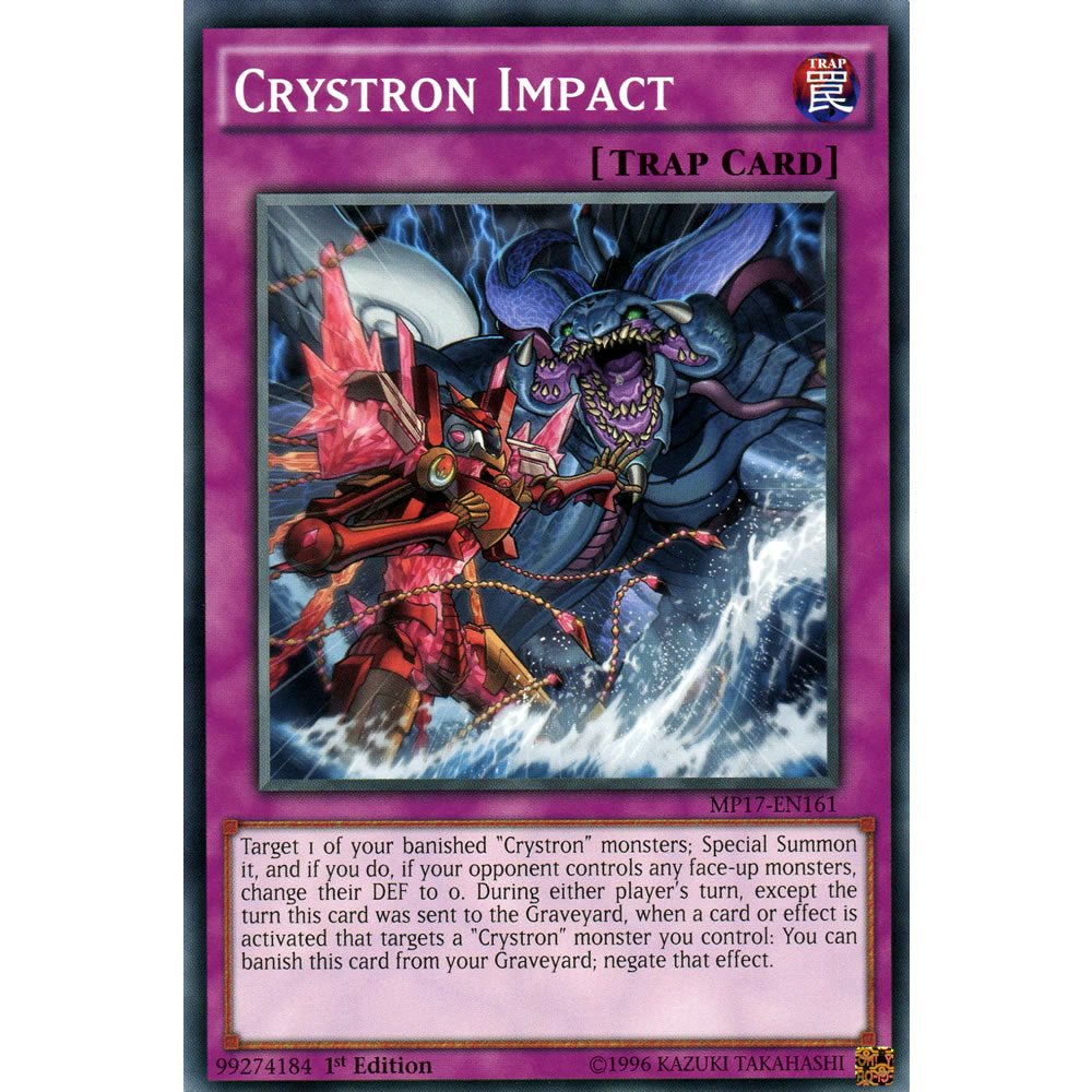 Crystron Impact MP17-EN161 Yu-Gi-Oh! Card from the Mega Tin 2017 Mega Pack Set