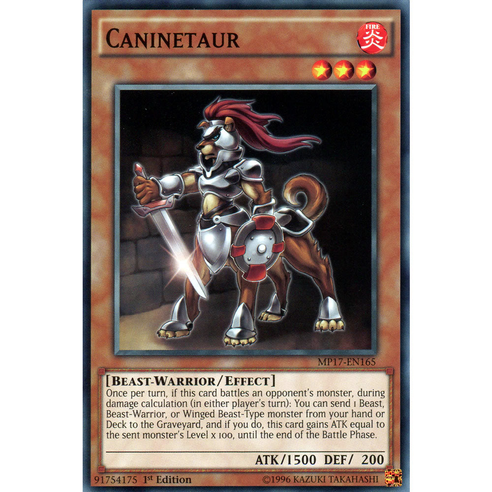 Caninetaur MP17-EN165 Yu-Gi-Oh! Card from the Mega Tin 2017 Mega Pack Set