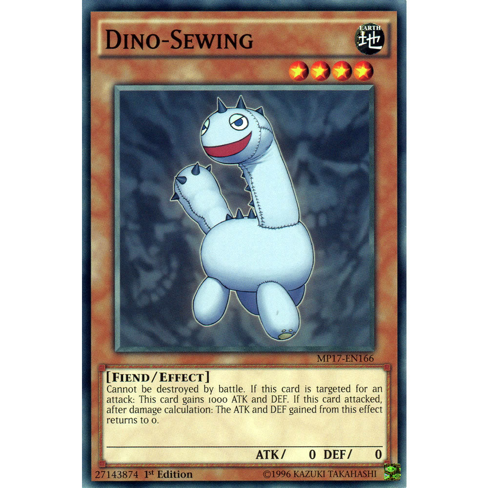 Dino-Sewing MP17-EN166 Yu-Gi-Oh! Card from the Mega Tin 2017 Mega Pack Set