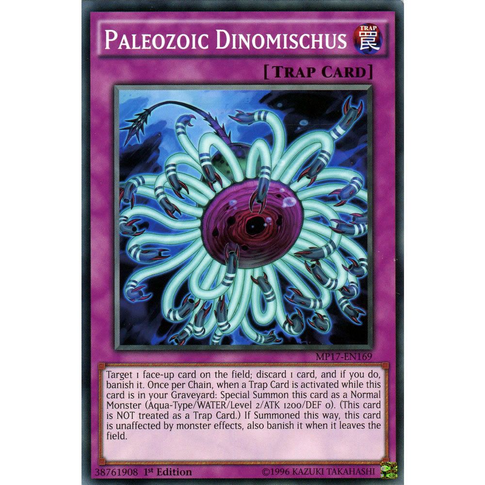 Paleozoic Dinomischus MP17-EN169 Yu-Gi-Oh! Card from the Mega Tin 2017 Mega Pack Set